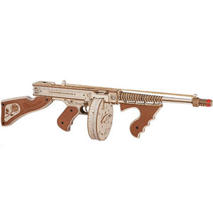 Robotime, 3D Houten Puzzel Submachine Gun, LQB01, 70x14x18cm