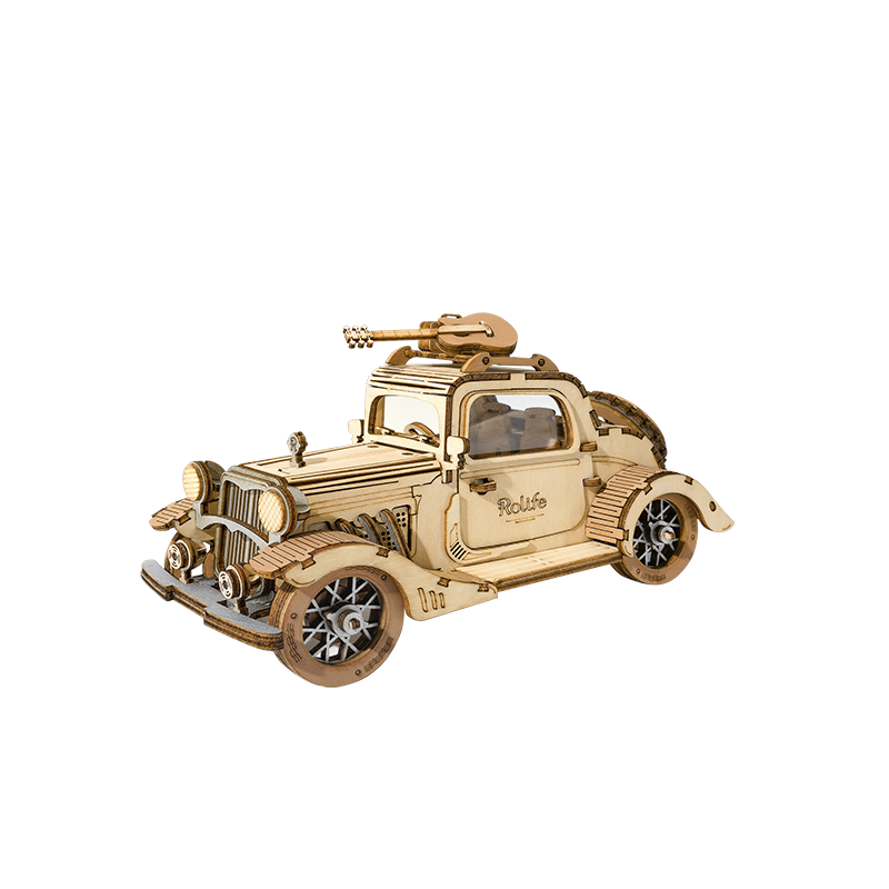 Robotime, 3D Houten Puzzel Vintage Car, TG504, 16x7x8cm