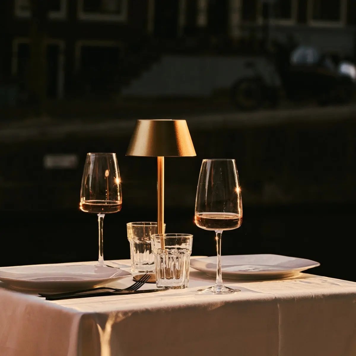 Tavellio - Milou Gold Tafellamp zonder Kabel | Modern, design en 3 lichtmodi