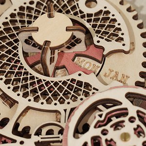 Robotime, 3D Houten Puzzel Zodiac Wandklok