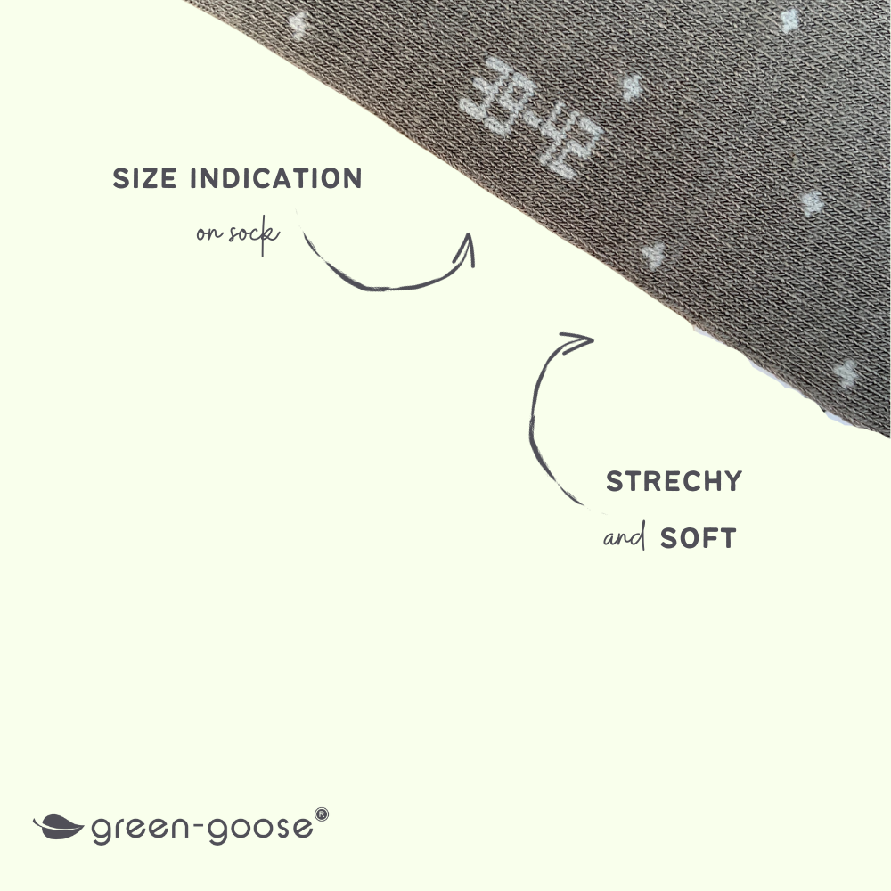 green-goose Bamboe Herensokken - 4 Paar - Stippen - 85% Bamboe