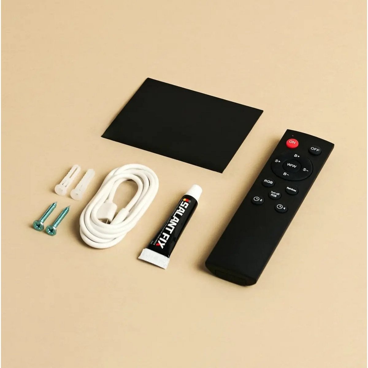 Tavellio - Tessa Mokka Bruin Oplaadbare Wandlamp | Bewegingssensor, 20 lichtmodi Afstandsbediening