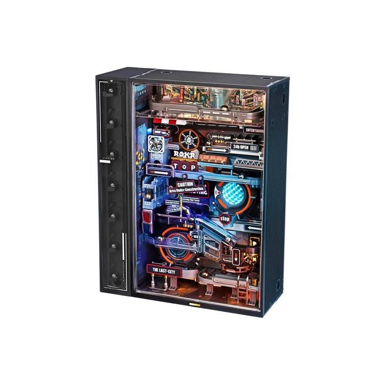 Robotime, 3D DIY Houten Modelbouwpakket Marble Run, the Last City, MR01S, 18x7,7x23,1cm