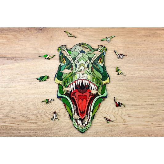 Eco Wood Art (EWA) Houten Legpuzzel T-Rex Size L