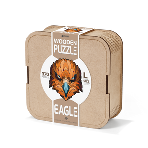 Eco Wood Art (EWA) Houten Legpuzzel Eagle, Size L, Houten Doos