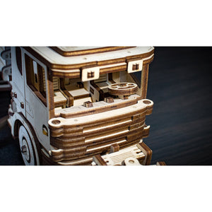 Eco Wood Art (EWA) 3D Mechanische Houten Puzzel Snowtruck