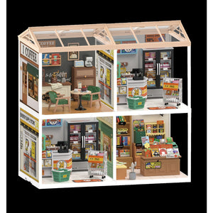 DIY Huisje Super Store Fascinating Bookstore, Robotime
