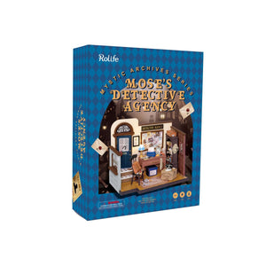 Robotime, DIY Huisje Mose's Detective Agency met LED verlichting