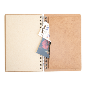 Duurzaam Houten Notitieboek – KOMONI – Red Hart – Gerecycled papier – Navulbaar – ROHA