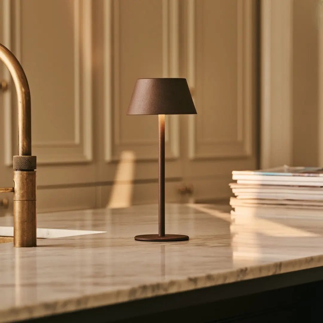 Tavellio - Milou Mokka Bruin Tafellamp zonder Kabel | Modern, design en 3 lichtmodi