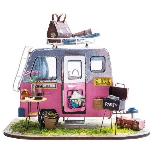 DIY Huisje Happy Camper, Robotime