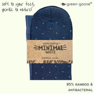 green-goose Bamboe Herensokken - 4 Paar - Stippen - 85% Bamboe