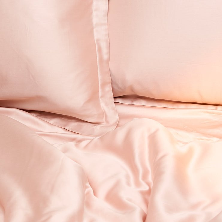 Eco Bamboe Dekbedovertrek Powder peach