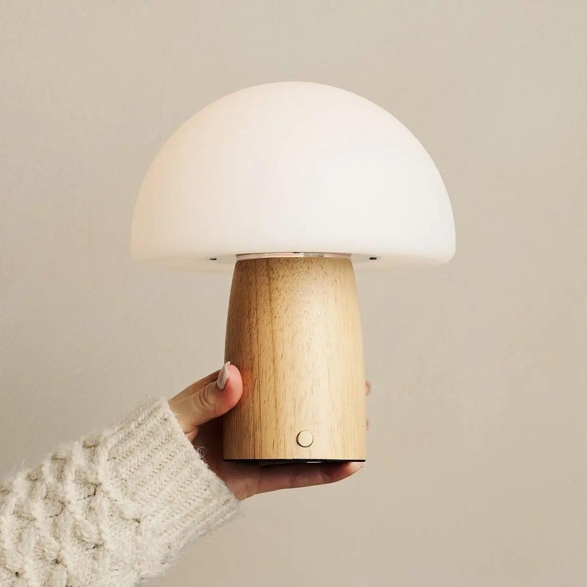 Tavellio - Mia Lichtbruine Stijlvolle Draadloze Tafellamp | Elegant, dimbaar en functioneel