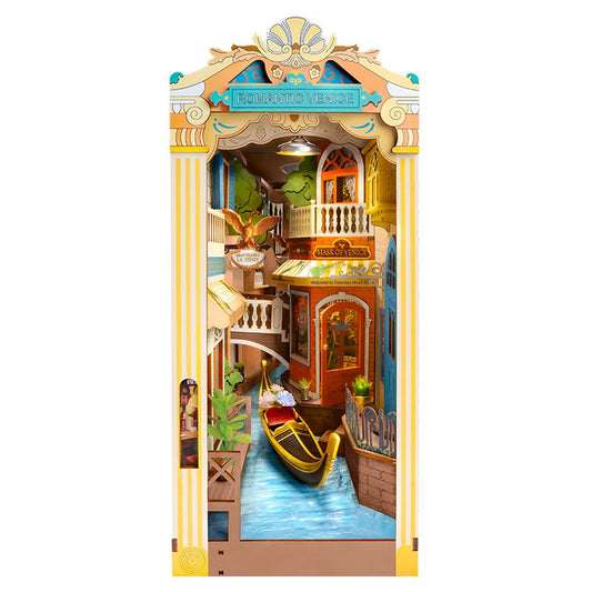 Robotime, DIY Book Nook & Wonderland Boekensteun Romantic Venice, TGB08, 17,8x10,8x24,4cm