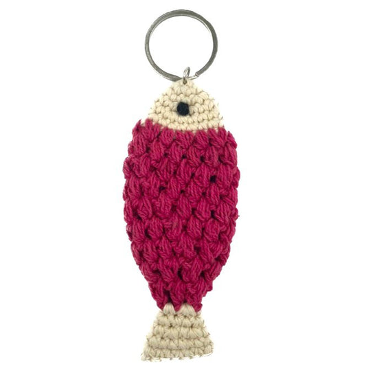 Luna-Leena Keychain Fish - Organic Cotton - Handgehaakt in Nepal