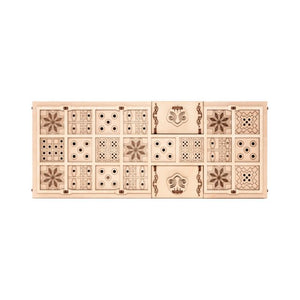 Eco Wood Art (EWA) 2 in 1 Bordspel, Senet en Ur