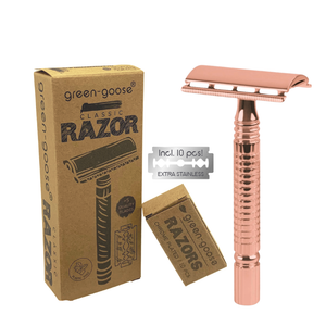 green-goose Klassieke Scheerset - Roze Goud