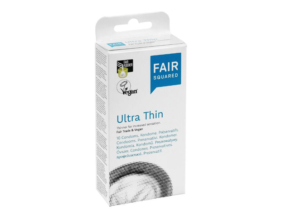 Ultradunne fairtrade en vegan condoom 