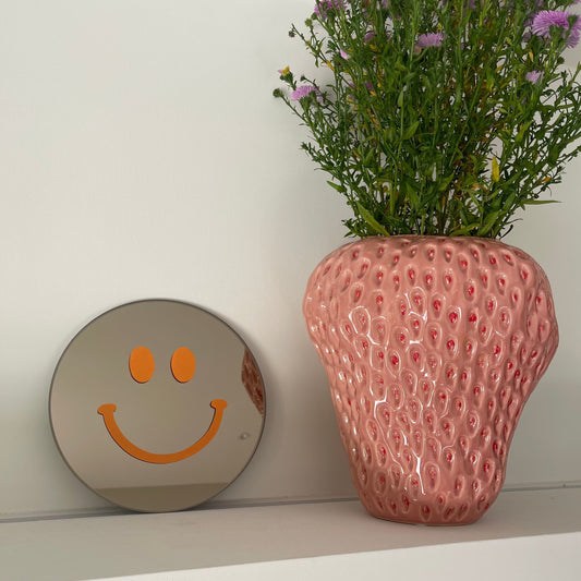 "Dagelijkse geluksboost" Smiley spiegel Orange Smile