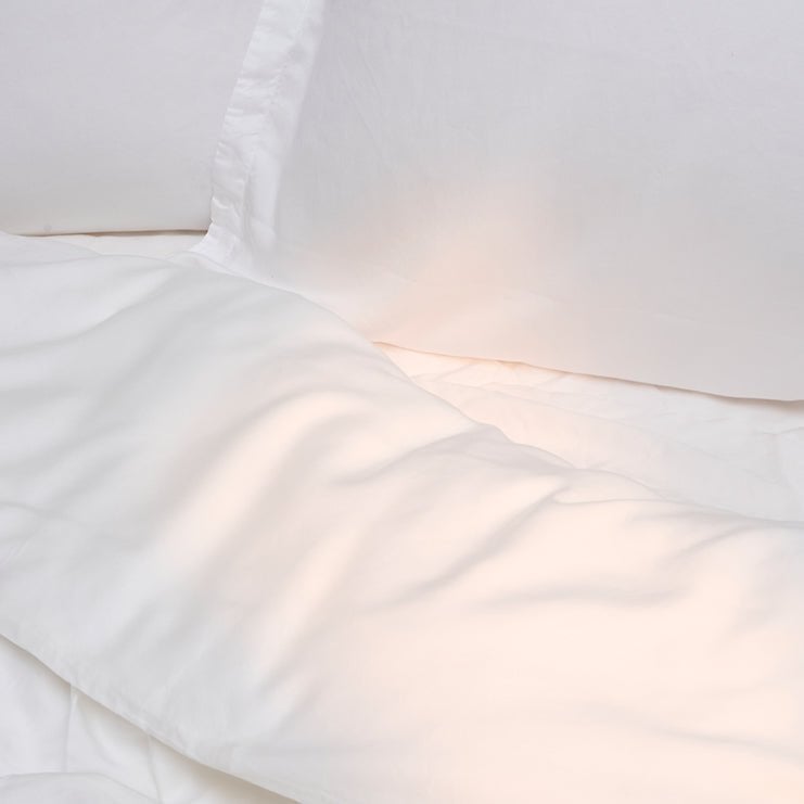 TENCEL™ Twill Dekbedovertrek Wit