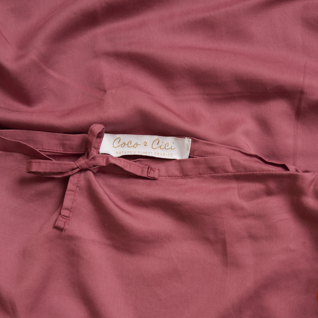 Kids - TENCEL™ Twill Dekbedovertrek Dusty Rose