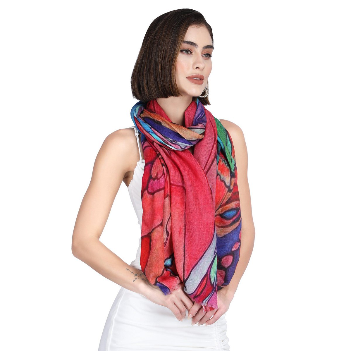 Heerlijke Pashmina Stola Wol-Zijden_1