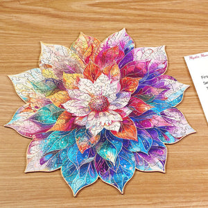 Robotime, Houten Legpuzzel Mystic Mandala Flower