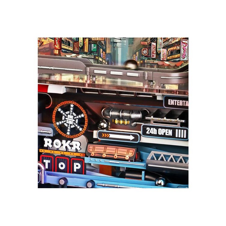 Robotime, 3D DIY Houten Modelbouwpakket Marble Run, the Last City, MR01S, 18x7,7x23,1cm