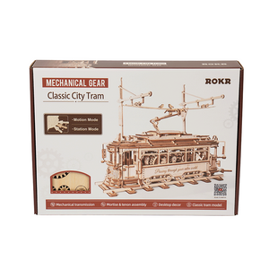 Robotime, Houten Puzzel 3D Classic City Tram, LK801, 24,7x16,5x28,7cm
