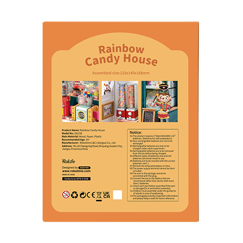 Robotime, DIY Huisje Rainbow Candy House