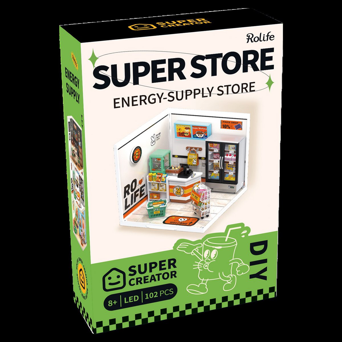 DIY Huisje Super Store Energy-Supply Store, Robotime