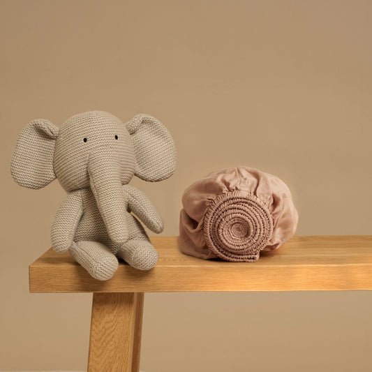 Kids - Hoeslaken TENCEL™ Twill Peach