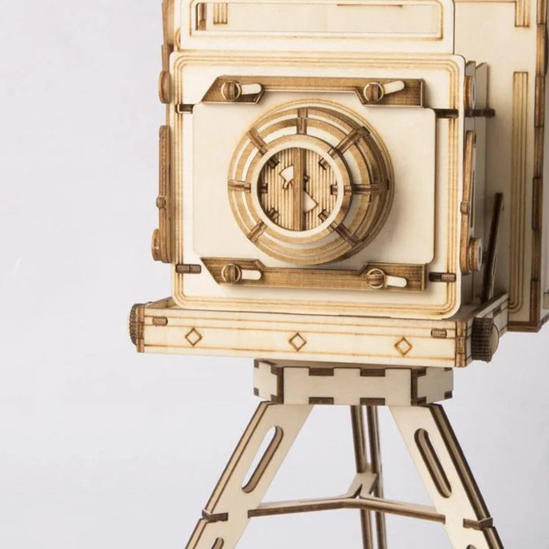 Robotime, 3D Houten Puzzel Vintage Camera
