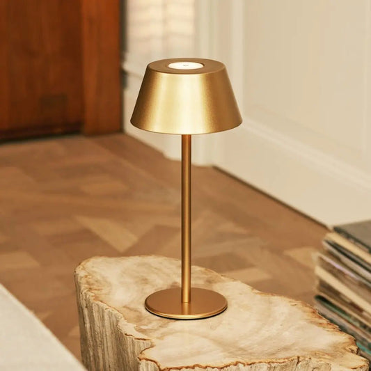 Tavellio - Milou Gold Tafellamp zonder Kabel | Modern, design en 3 lichtmodi