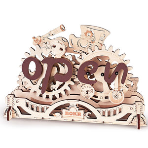 3D DIY Houten Bouwpakket Open Closed Sign, Robotime, LK506, 23x1,5x15,5cm