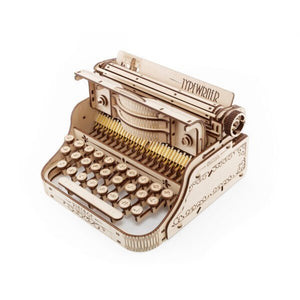 Eco Wood Art (EWA) 3D Houten Puzzel Vintage Typewriter, 465, 27x23,2x14,6CM
