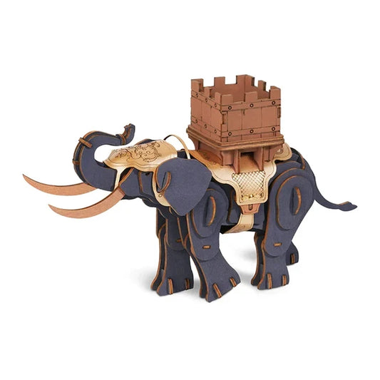 Robotime 3D Houten Puzzel Warrior Elephant