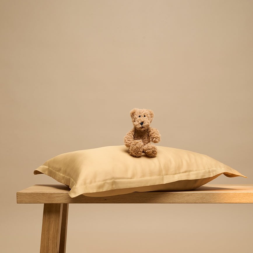 Kids - TENCEL™ Twill Kussensloop Okergeel