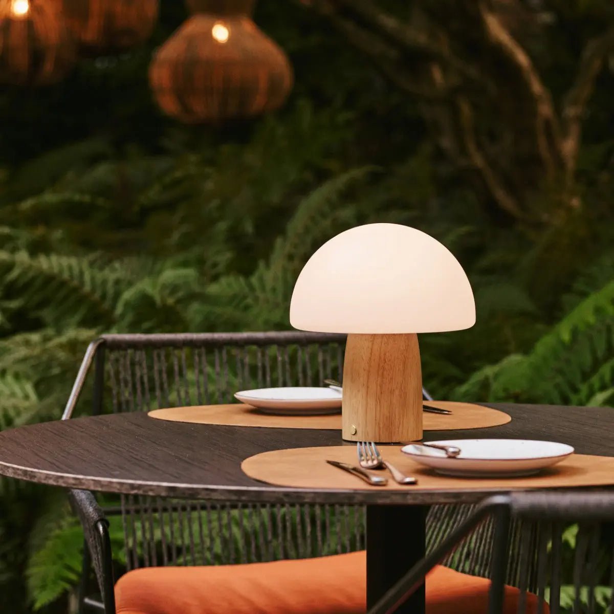 Tavellio - Mia Lichtbruine Stijlvolle Draadloze Tafellamp | Elegant, dimbaar en functioneel