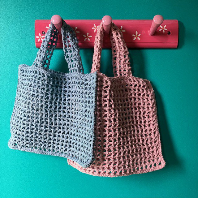 Luna-Leena Bag Kids - Light Blue - Organic Cotton - Handgehaakt in Nepal