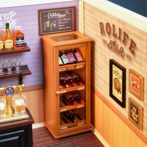 Robotime, DIY Huisje Super Creator Leisurely Cheers Bar, DW012, 16,3x16,3x15,2cm