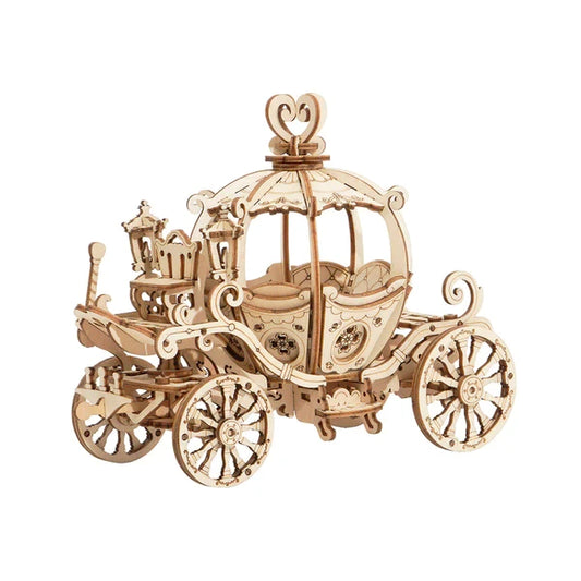Robotime, 3D Houten Puzzel Pumpkin Cart