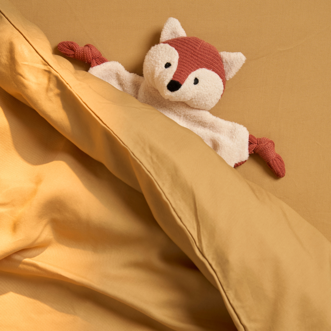 Kids - TENCEL™ Twill Dekbedovertrek okergeel