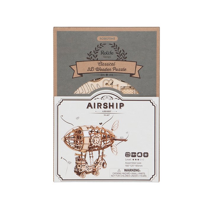 Robotime, 3D Houten Puzzel Airship