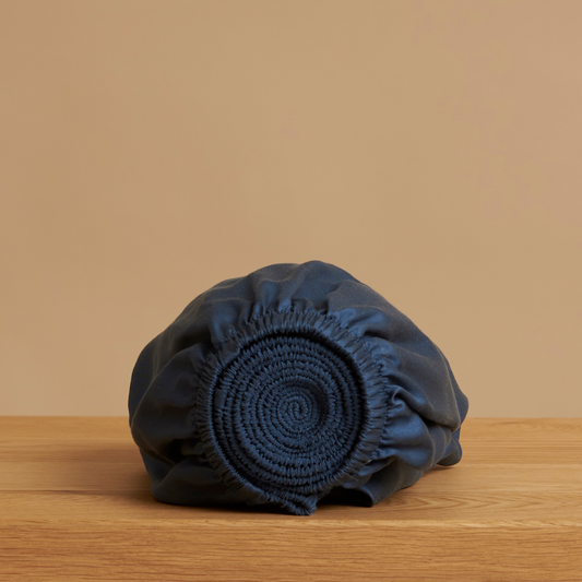 TENCEL™ - Sateen Hoeslaken Donker Blauw