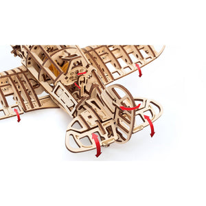 Eco Wood Art (EWA) 3D Mechanische Puzzel Airplane