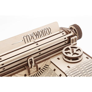 Eco Wood Art (EWA) 3D Houten Puzzel Vintage Typewriter, 465, 27x23,2x14,6CM