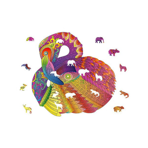 Logica Giochi Mandala Houten Legpuzzel Flamingo