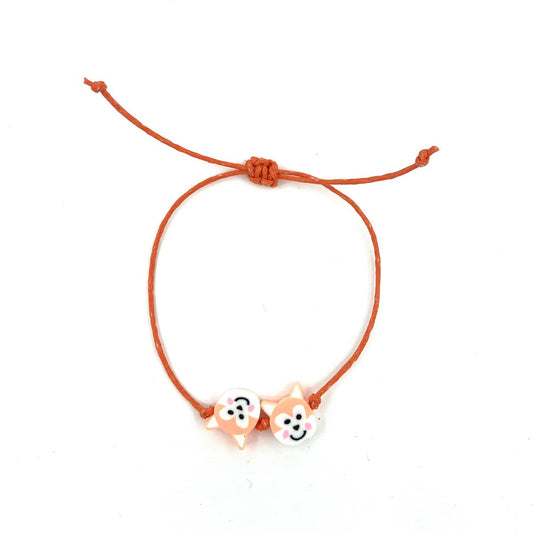Luna-Leena - Kinderarmband - Vos - Oranje - Handgemaakt in Nepal